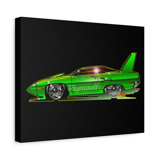 PLYMOUTH ROAD RUNNER Canvas Fireball Art Wall Print - 11x14