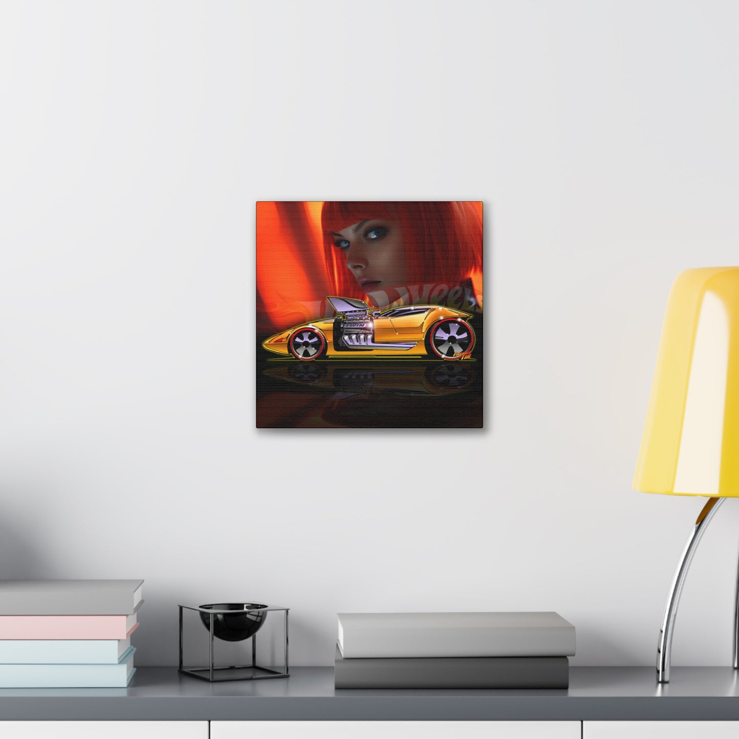 TWIN MILL Hot Wheels Canvas Art Print - 12x12
