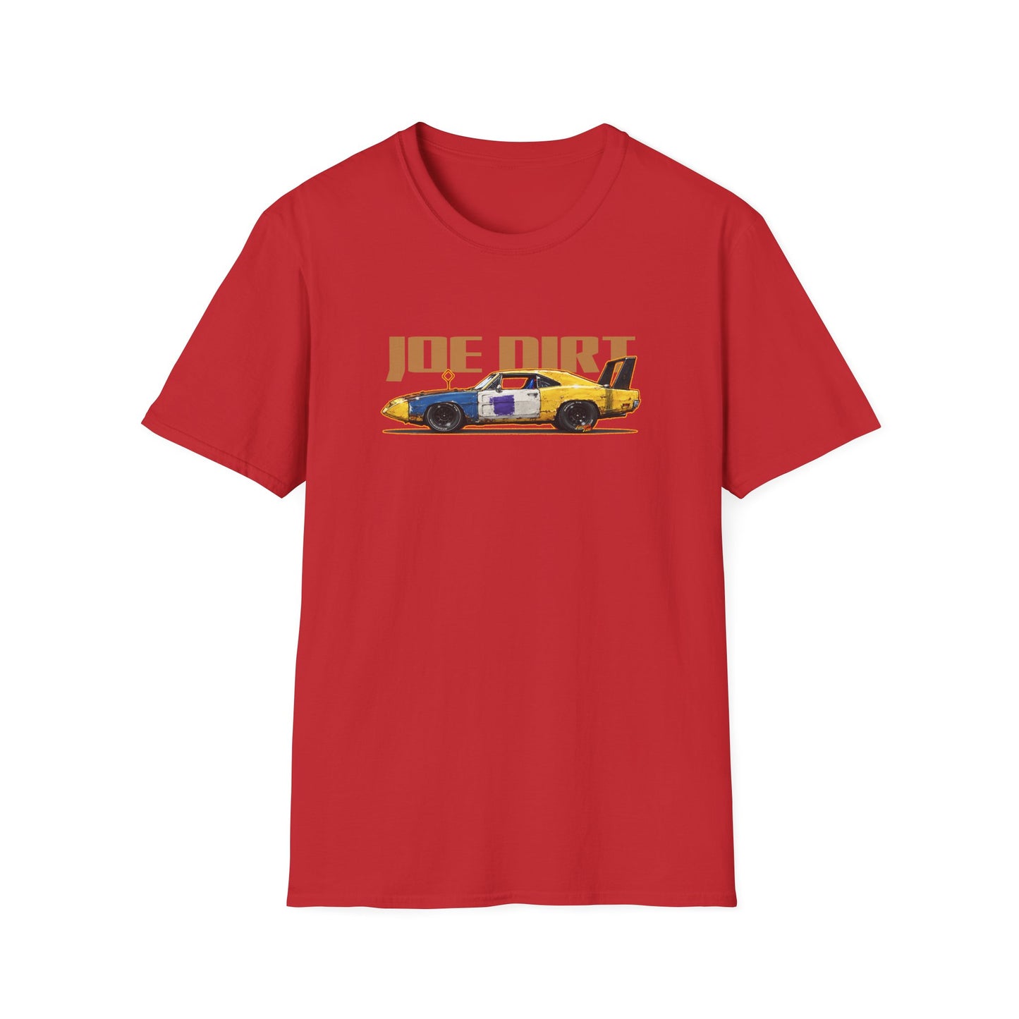 JOE DIRT 1969 Dodge Charger Daytona Collectible Fireball Art Tee Shirt