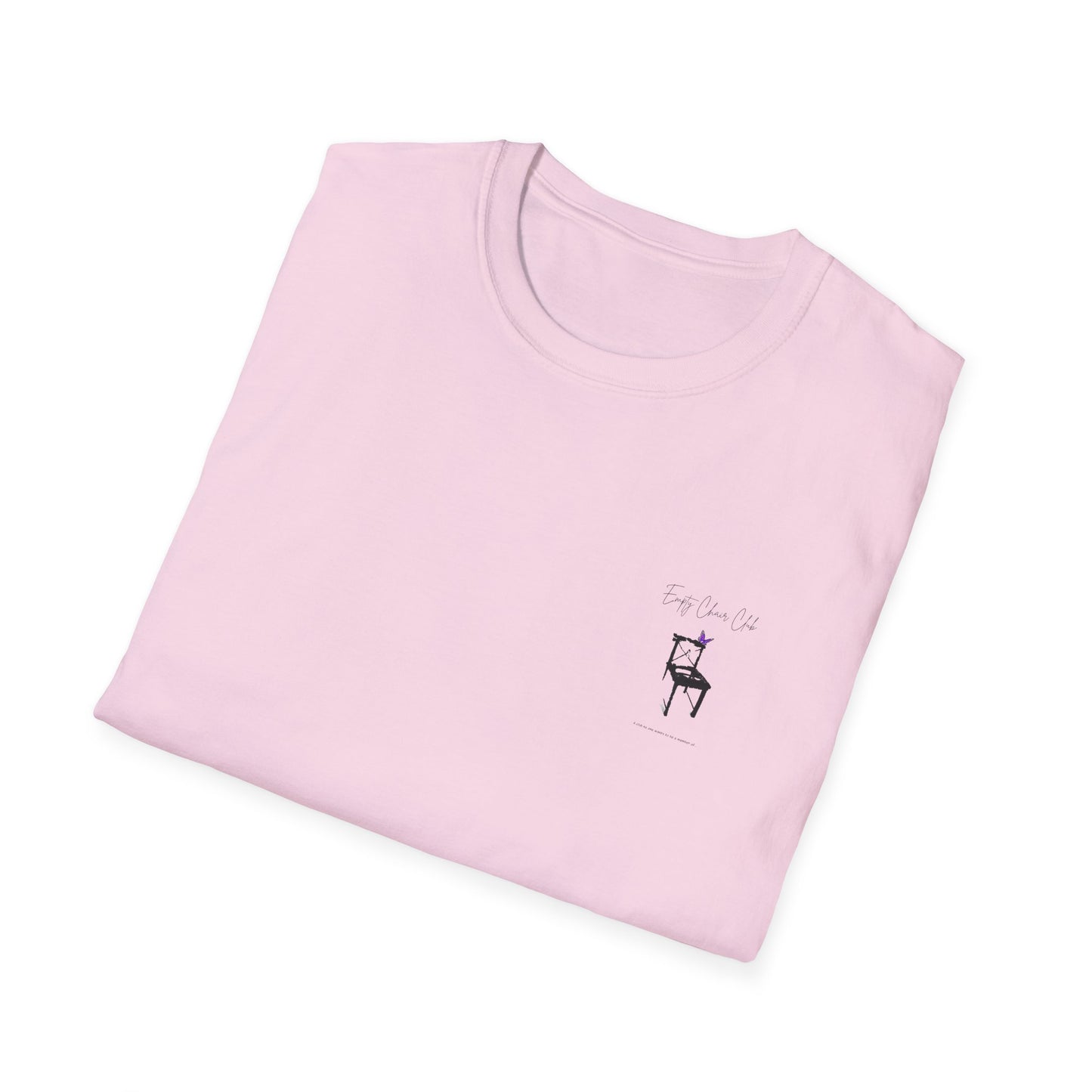 EMPTY CHAIR CLUB Unisex Softstyle T-Shirt - Casual Comfort for Relaxation and Reflection