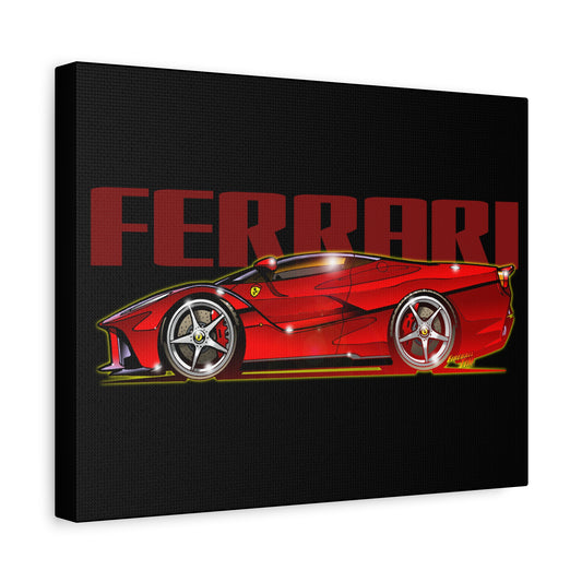 FERRARI LA FERRARI APERTA Supercar Canvas Art Wall Print - 11x14