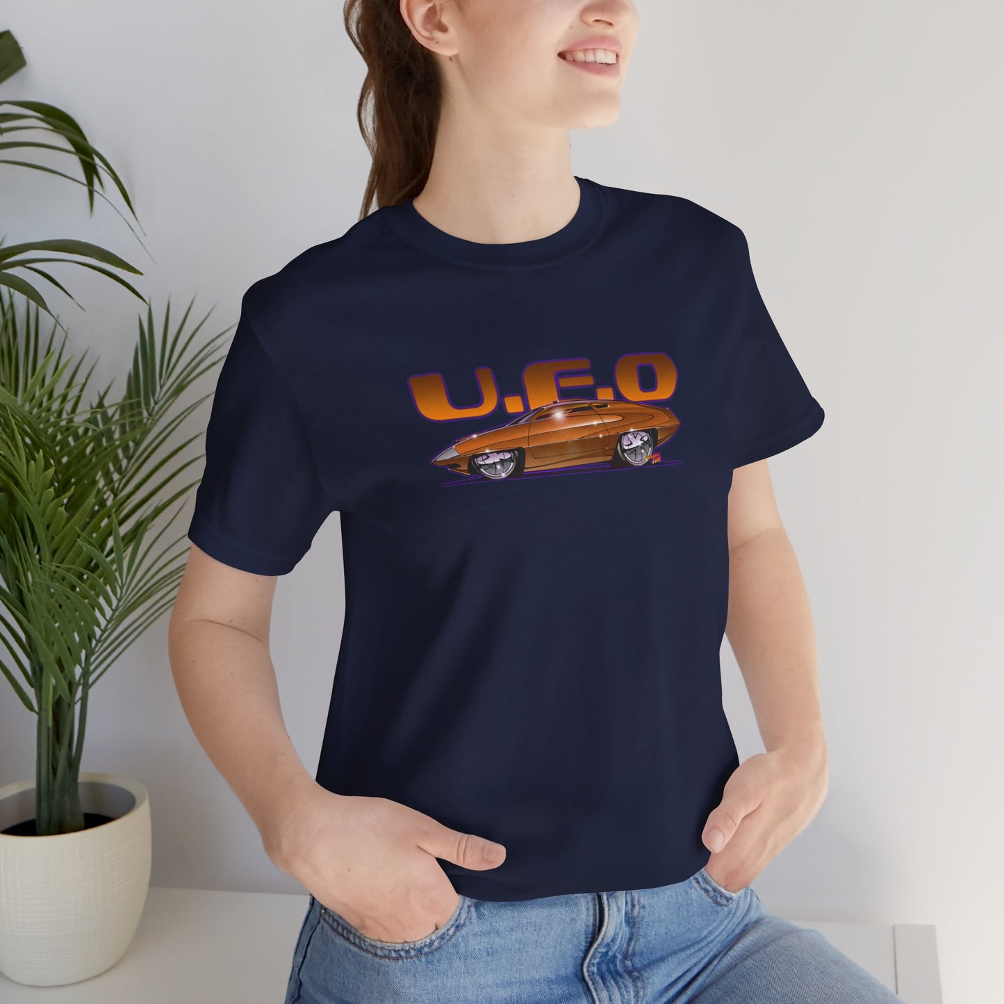 UFO ED STRAKER CAR TV Car Concept Art Short Sleeve Tee 12 Colors