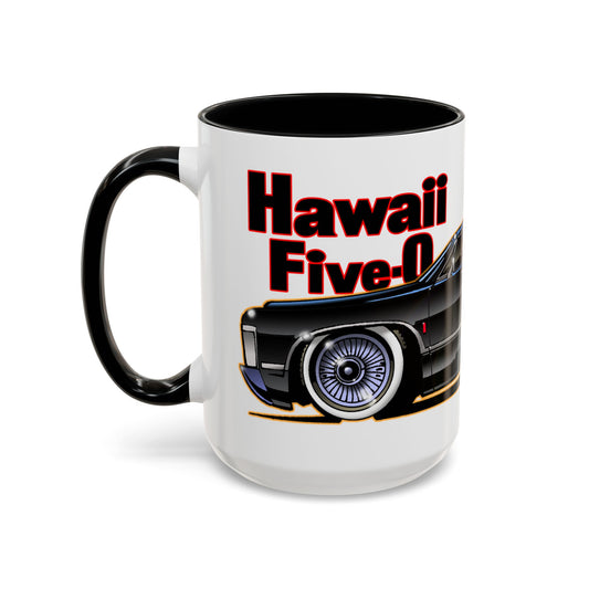 HAWAII 5-O McGarrett Mercury Park Lane Concept Art Coffee Mug 11 and 15oz-Mug-Fireball Tim Garage