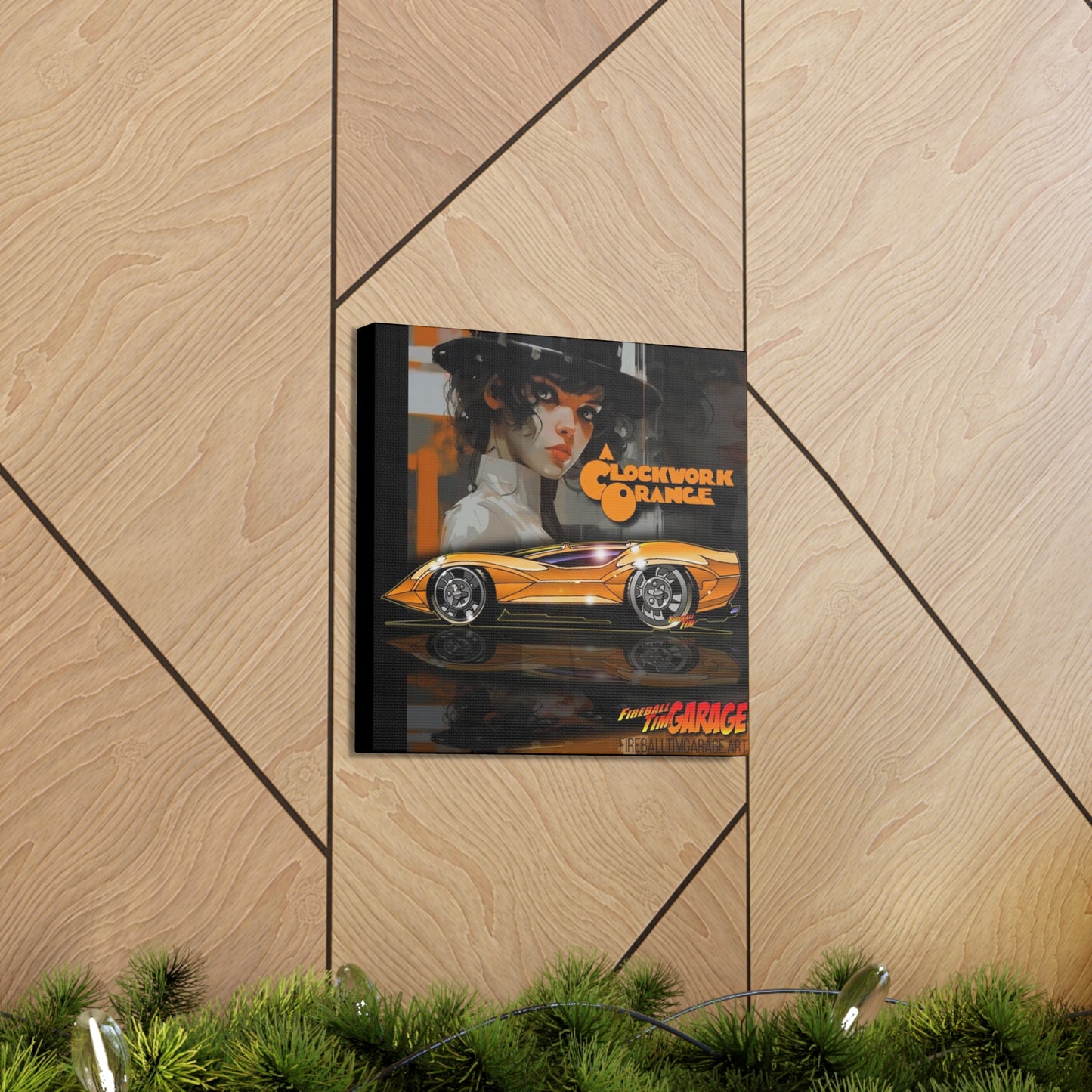 A CLOCKWORK ORANGE Movie Car Concept Art Canvas Print (Ver 1) 12x12