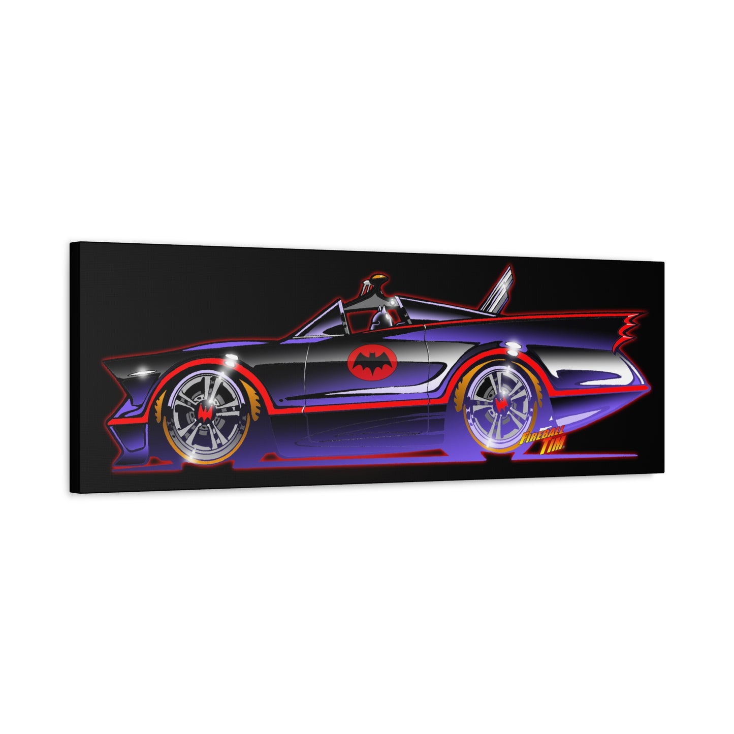 BATMOBILE 1966 BATMAN TV Car Canvas Art Print 11x14