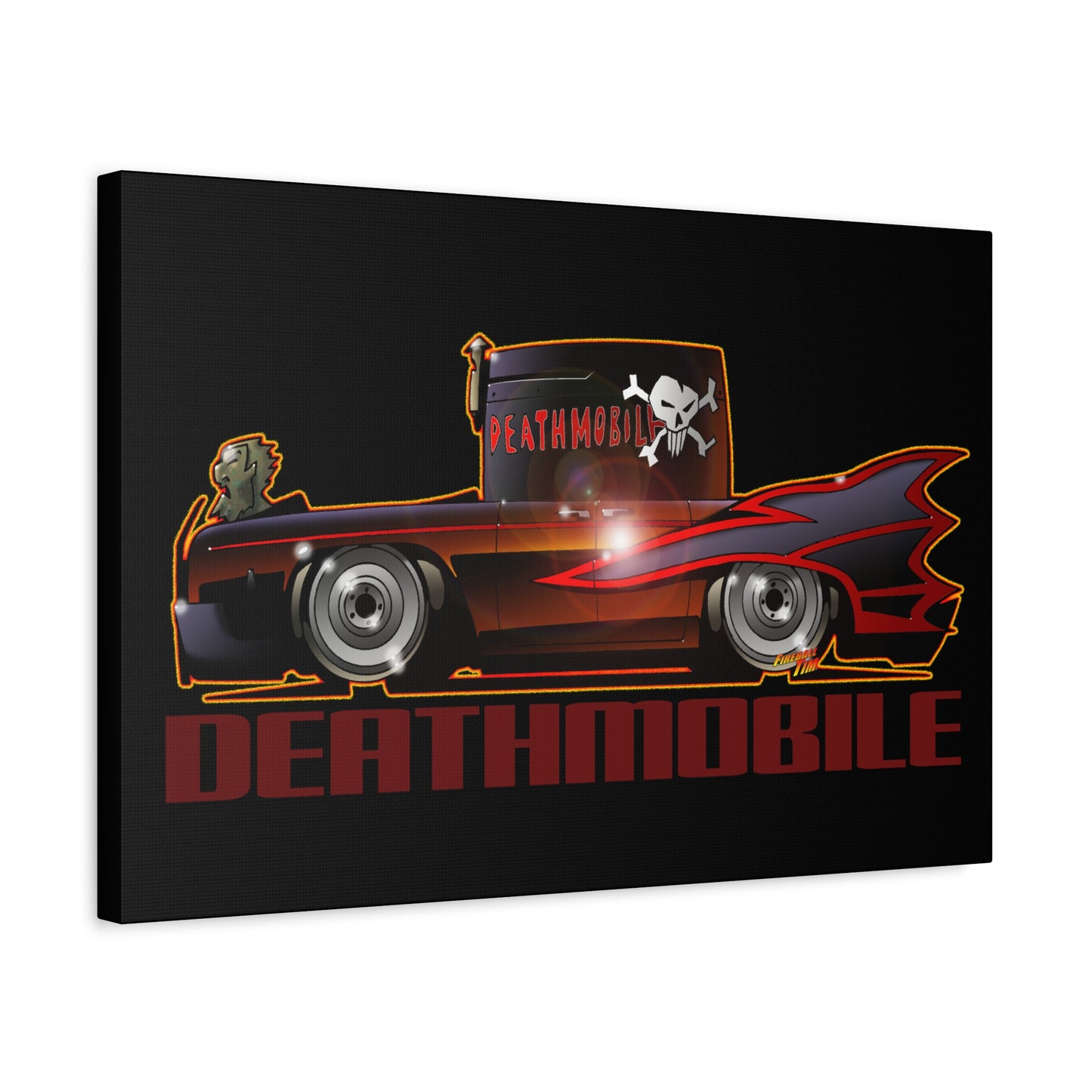 ANIMAL HOUSE DEATHMOBILE Fireball Art Canvas Wall Print
