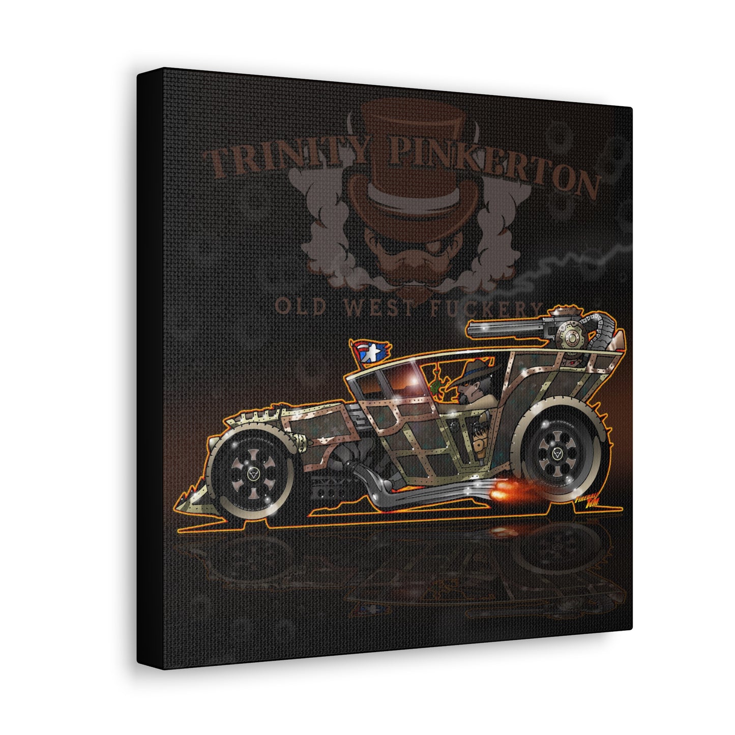 TRINITY PINKERTON Hot Rod Concept Art Canvas MASTERPRINT 2 Sizes