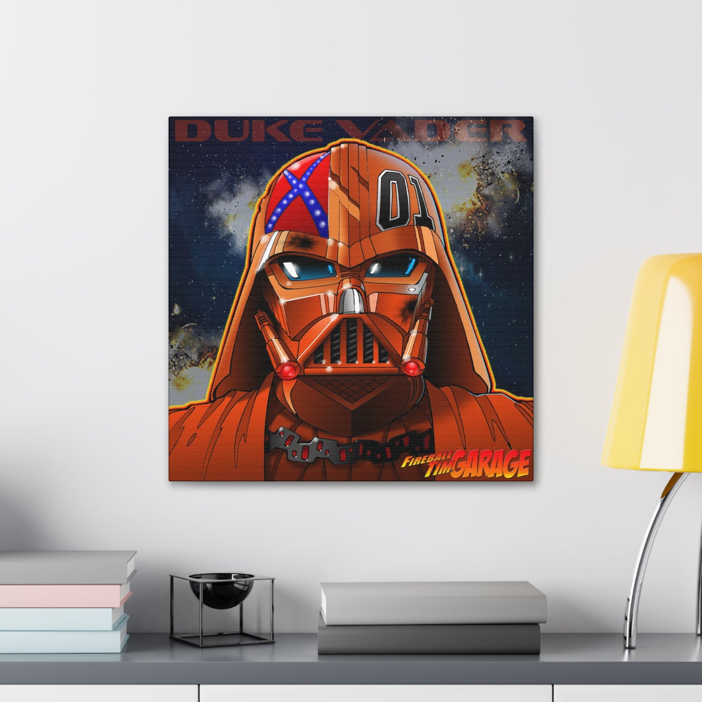 DUKE VADER Darth Vader Dukes of Hazzard Mashup Concept Art MASTERPRINT 3 Sizes