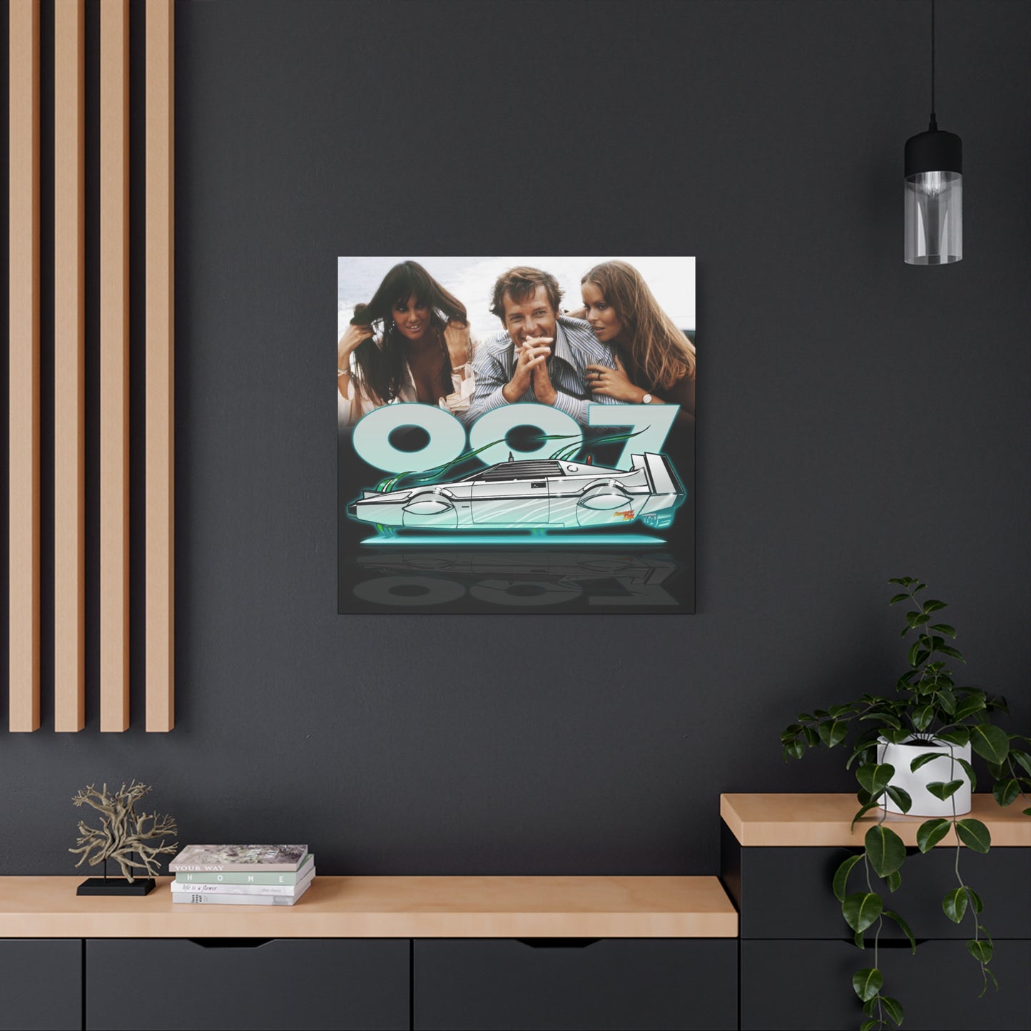 LOTUS SUBMARINE James Bond Fireball Art Canvas Print