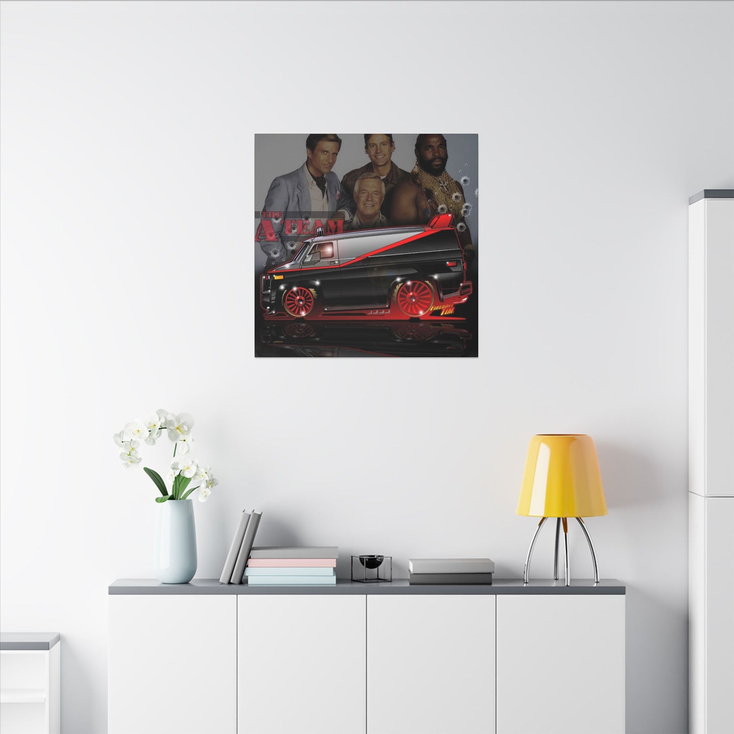 ATEAM VAN TV Show Car Canvas Art Print - 2 Sizes