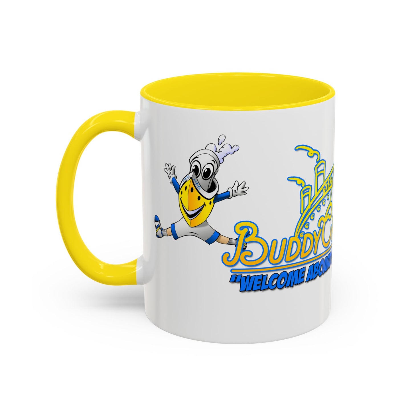 BUDDY CRUISE Mascot Jumping Coffee Mug — 11/15oz Multiple Colors