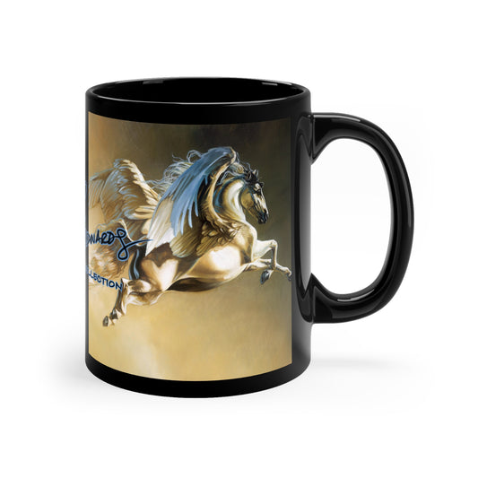Heather Edwards Signature Collection PEGASUS II 11oz Black Mug-Mug-Fireball Tim Garage