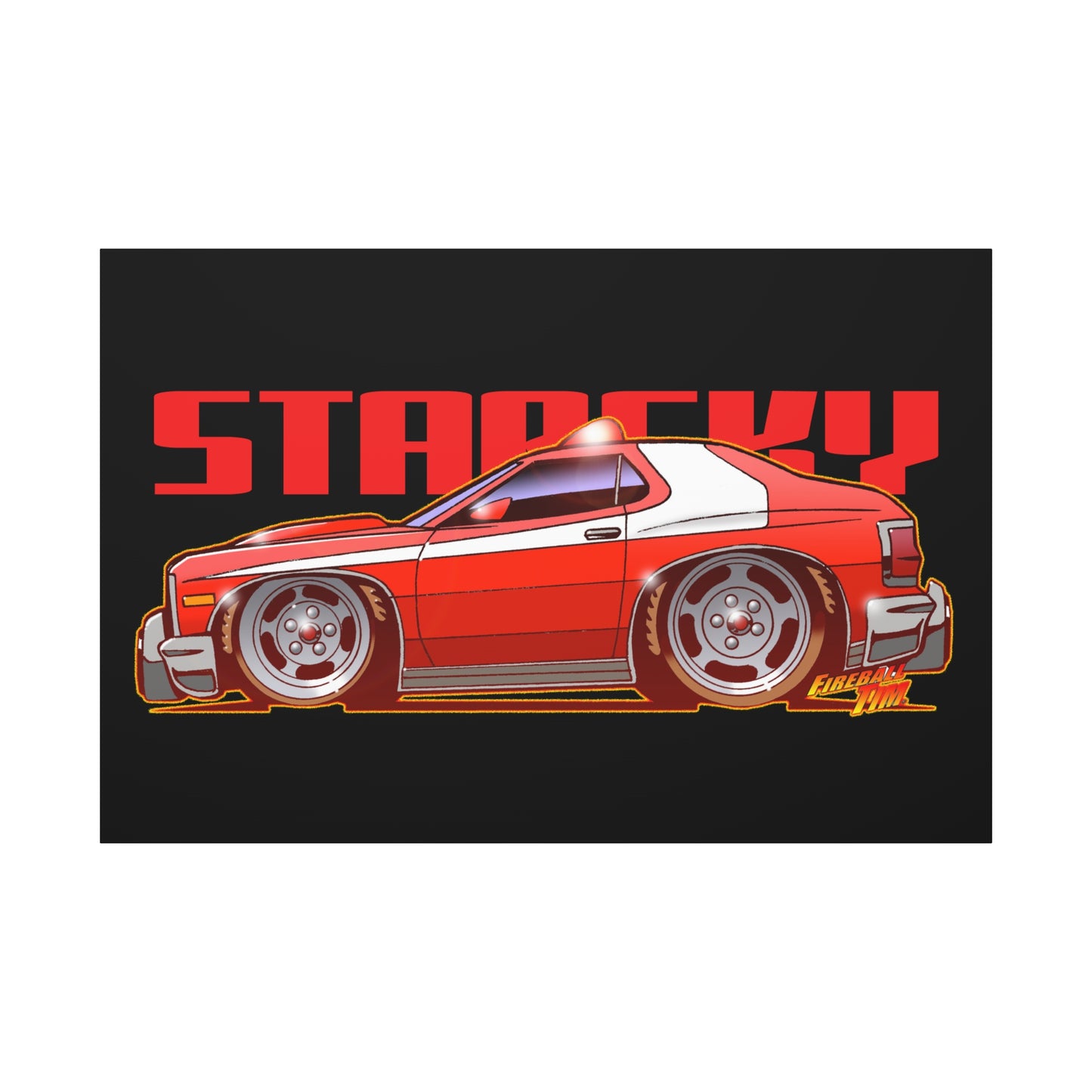 STARSKY Torino Fireball Canvas Art Print - 11x14