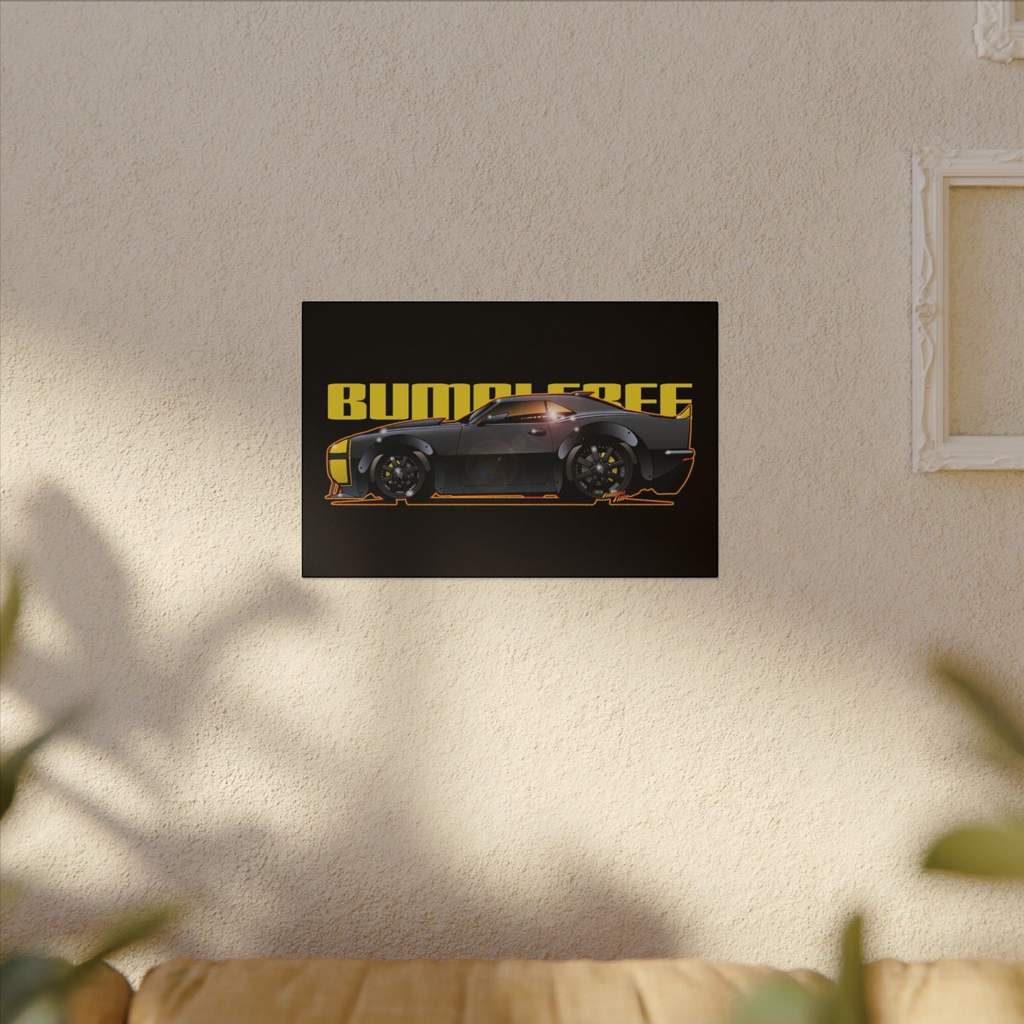 TRANSFORMERS BUMBLEBEE 1967 Camaro Fireball Art Canvas Print