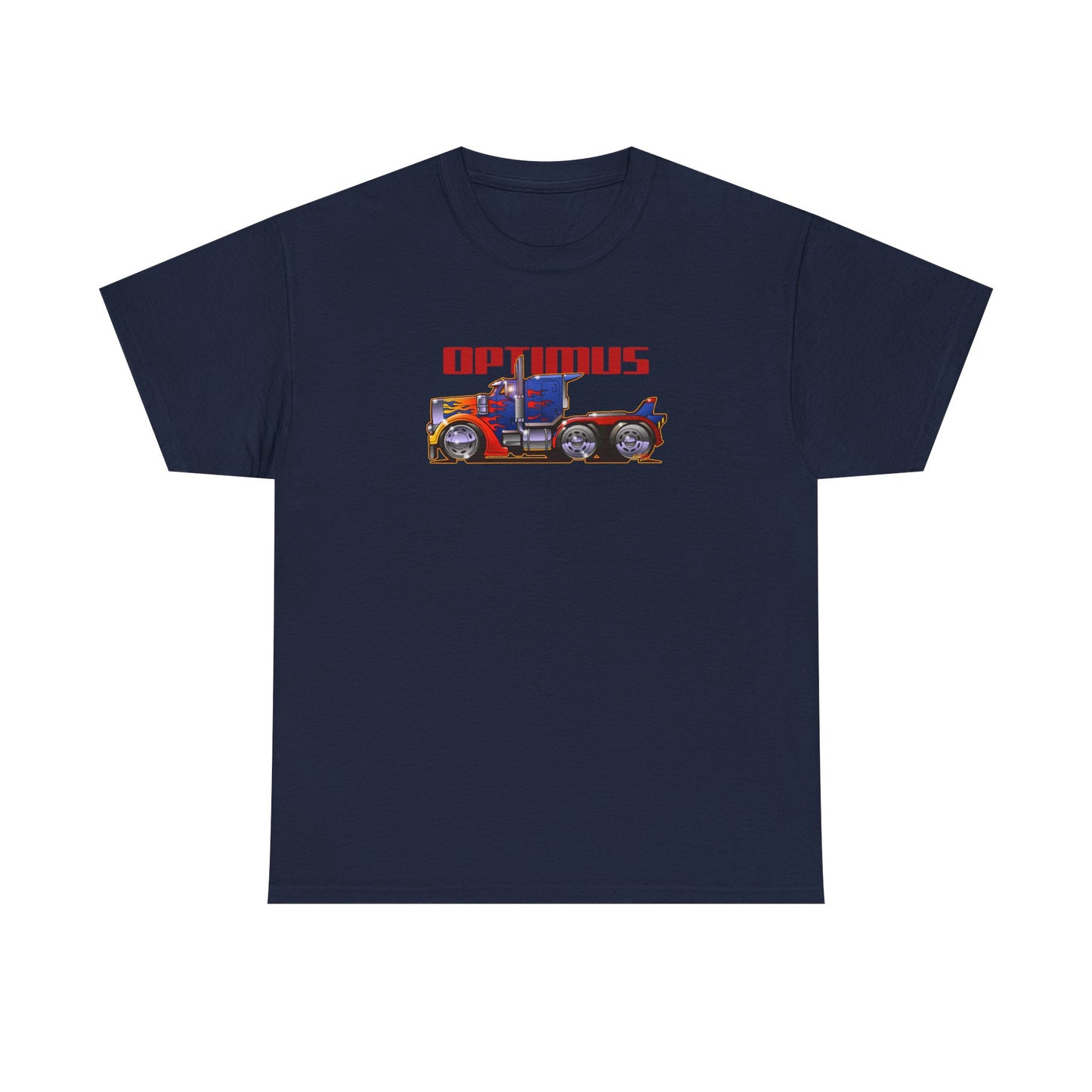 TRANSFORMERS OPTIMUS PRIME Semi Truck Fireball Art Tee Shirt - Multiples