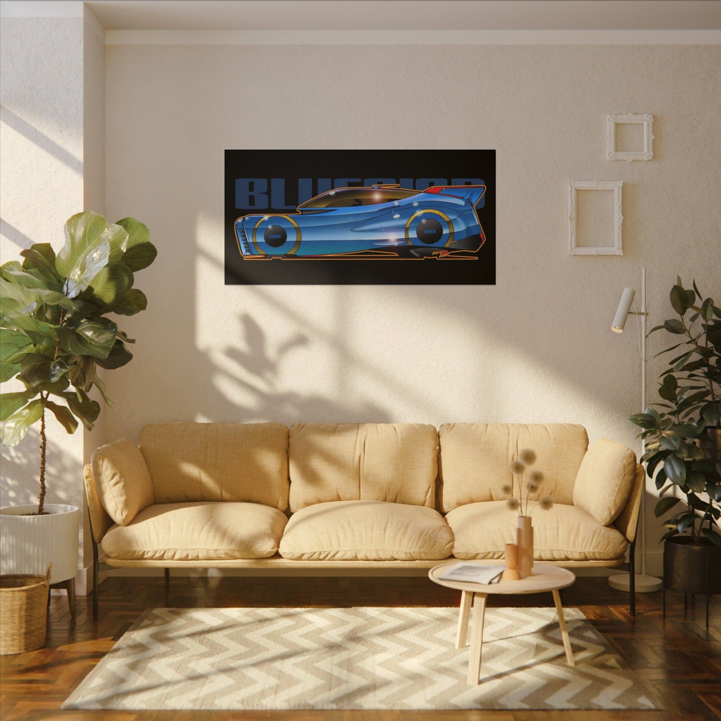 BLUEBIRD FIREBALL CONCEPT Canvas Art Print - 11x14