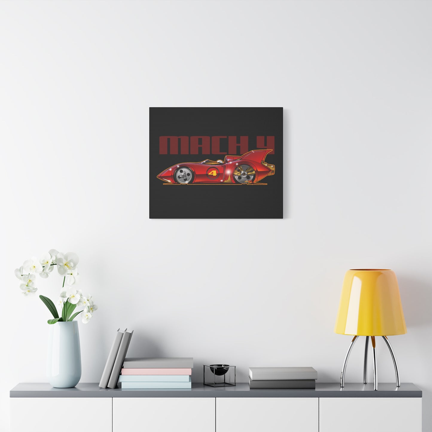 SPEED RACER MACH 4 Fireball Art Canvas Wall Print
