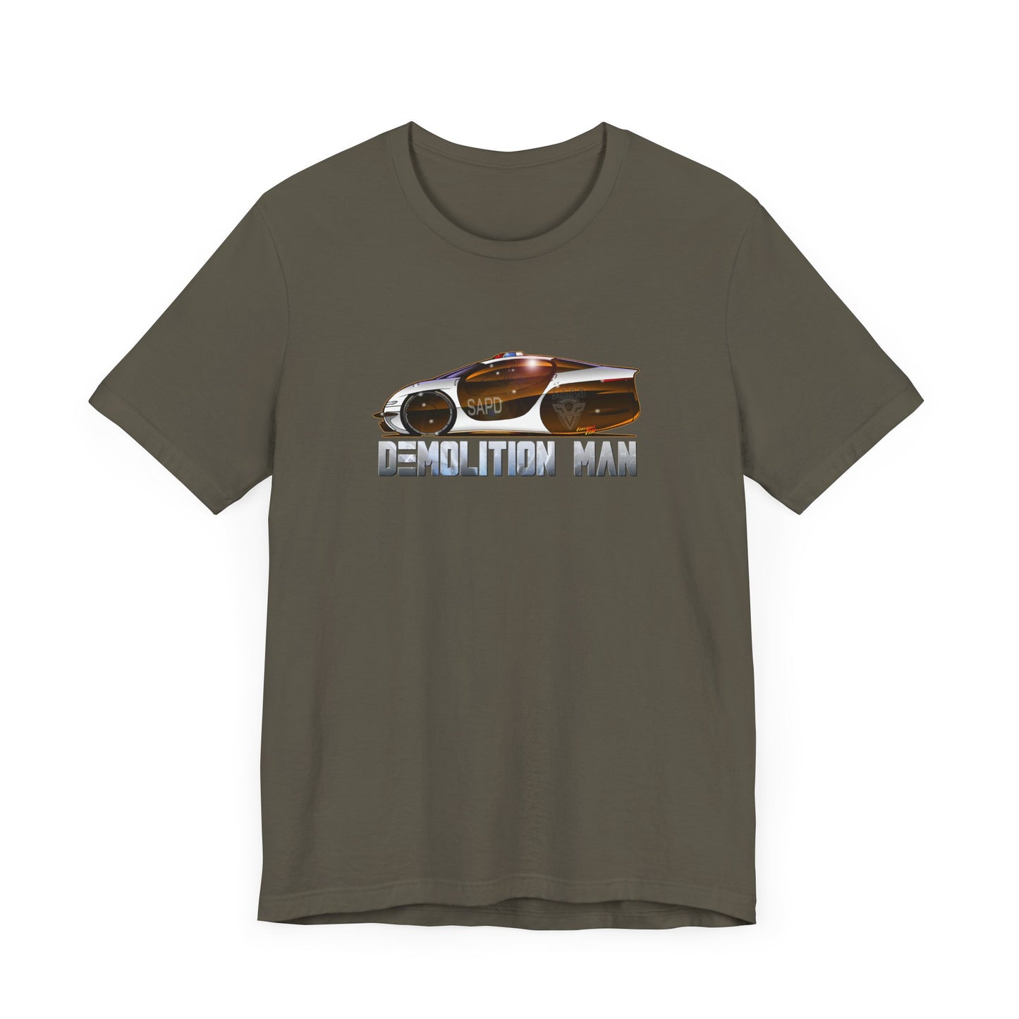 DEMOLITION MAN 2032 Police Cruiser Concept Art Short Sleeve Tee 9 Colors