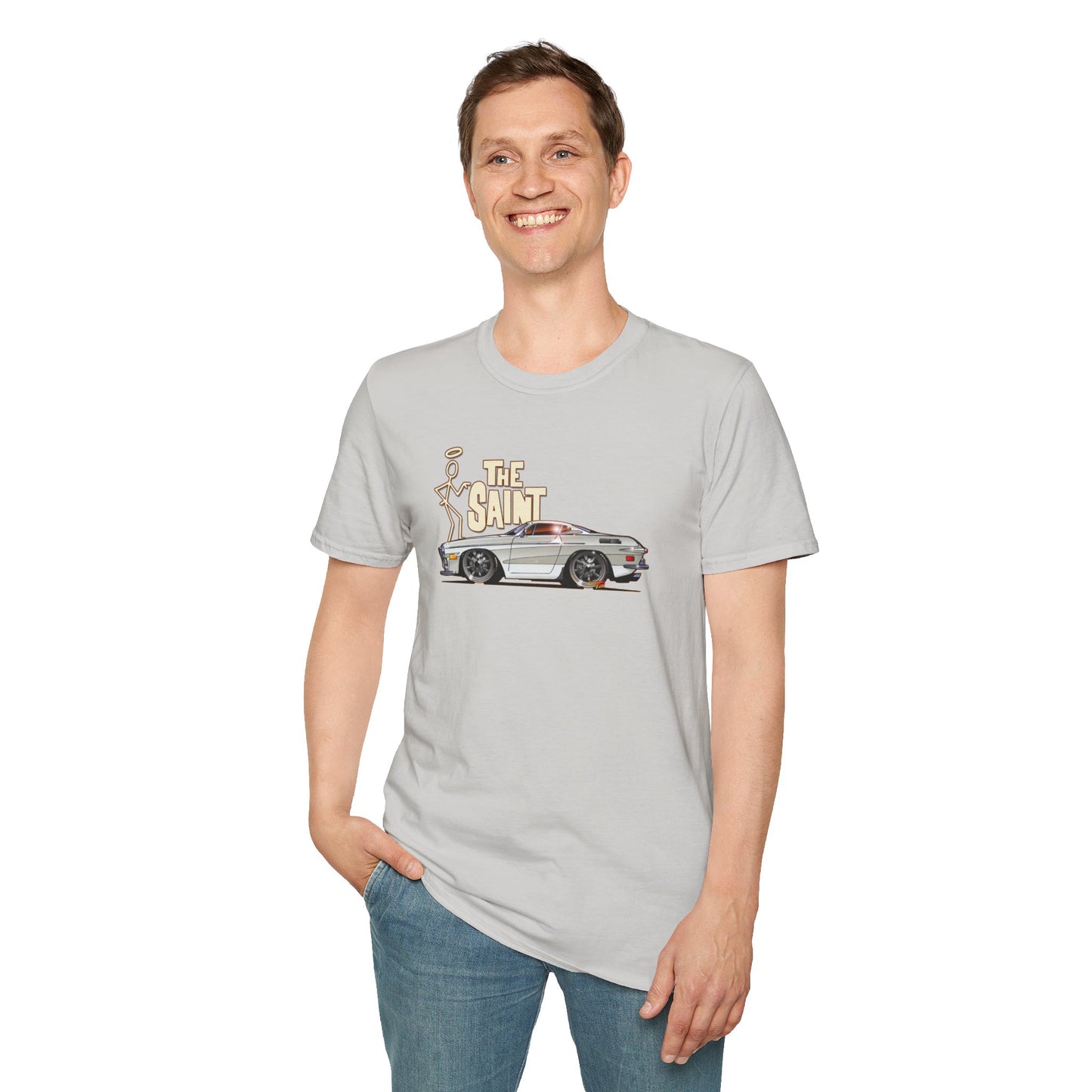 THE SAINT 1967 VOLVO 1800 S ST1 Concept Art Unisex Softstyle T-Shirt 13 Colors