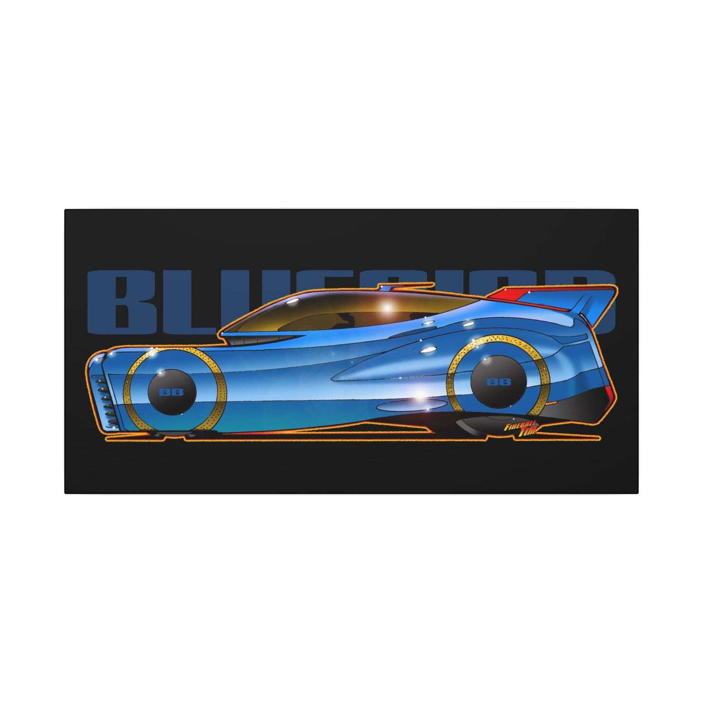 BLUEBIRD FIREBALL CONCEPT Canvas Art Print - 11x14