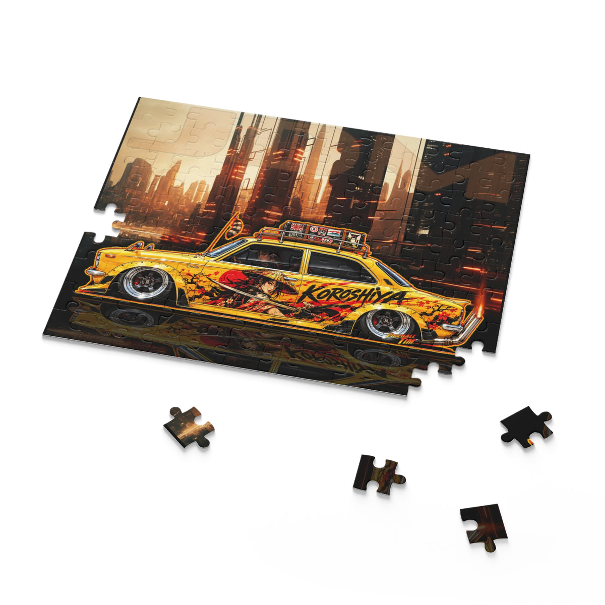 JDM 1966 TOYOTA COROLLA Jigsaw Puzzle — Retro Japanese Cars (120/252/500‑Piece)