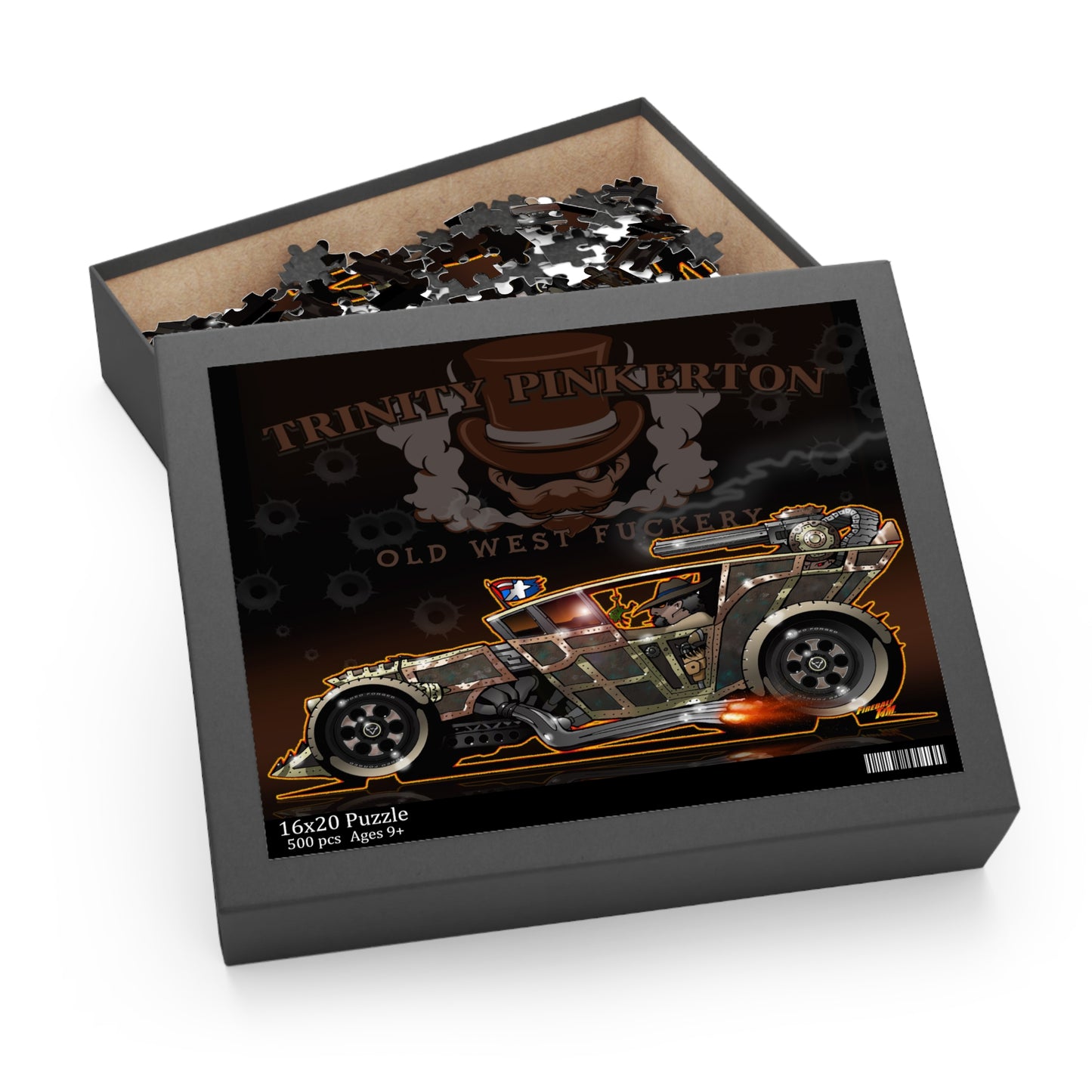 TRINITY PINKERTON Hot Rod Concept Art Puzzle (500-Piece)