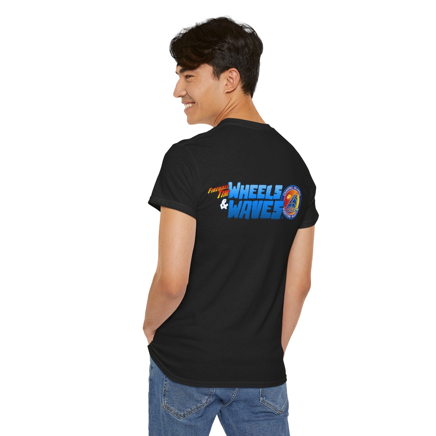 WHEELS & WAVES Car Show Official Short Sleeve Tee 13 Colors