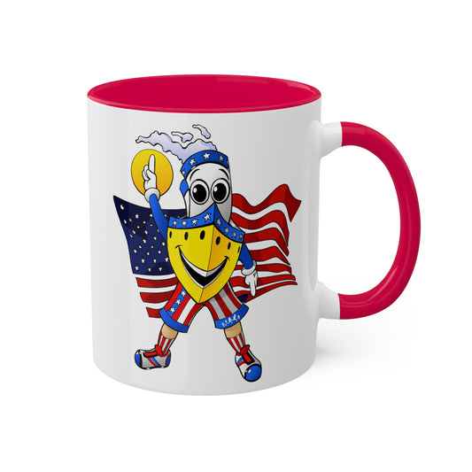 BUDDY CRUISE - PATRIOT Coffee Mug, 11oz (6 Colors!)-Mug-Fireball Tim Garage