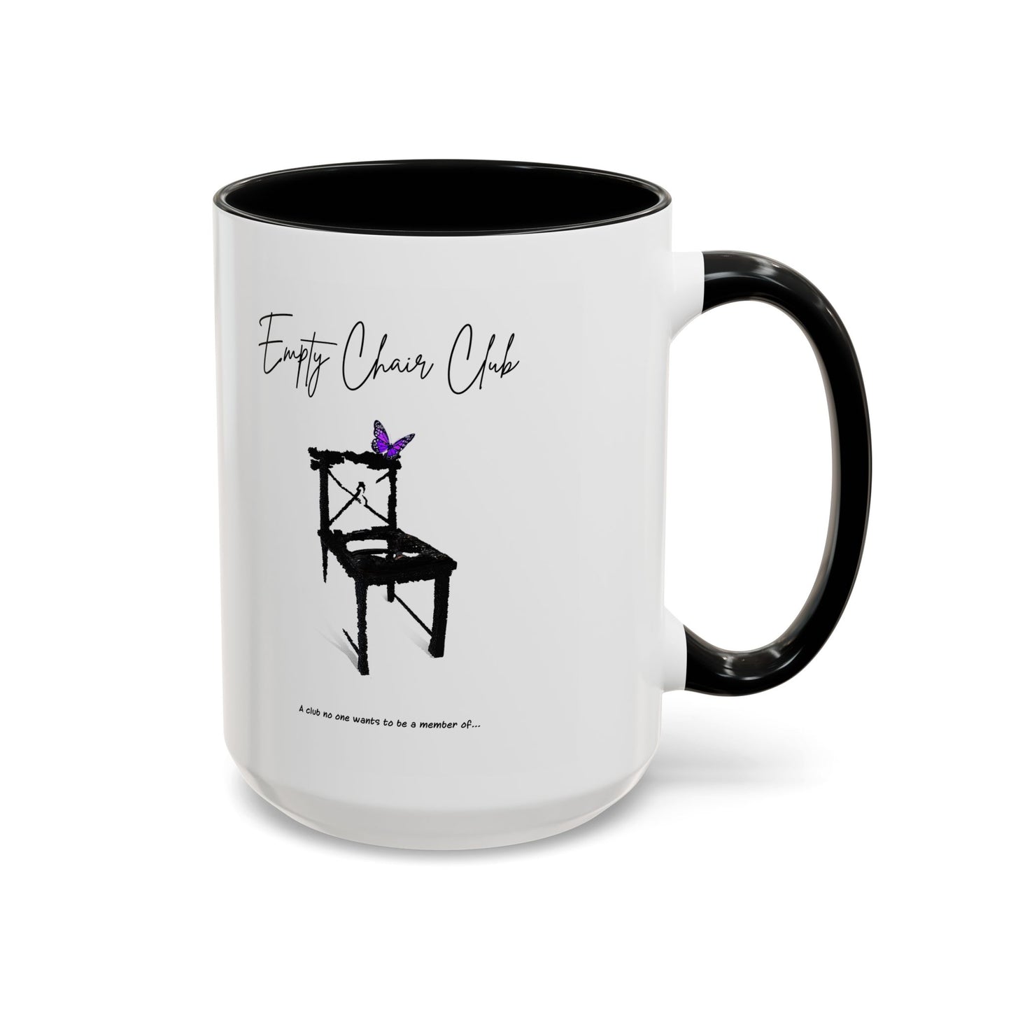 EMPTY CHAIR CLUB Accent Coffee Mug 2 Sizes 2 Colors