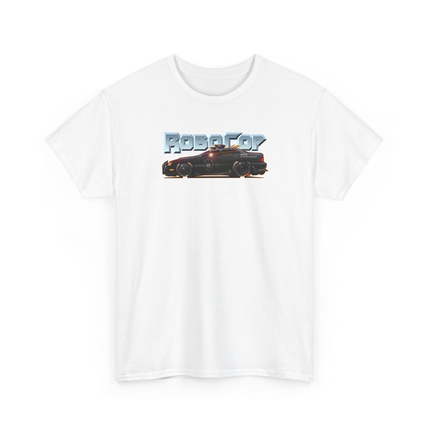ROBOCOP Taurus Police Car Fireball Art Tee Shirt - Multiple Colors