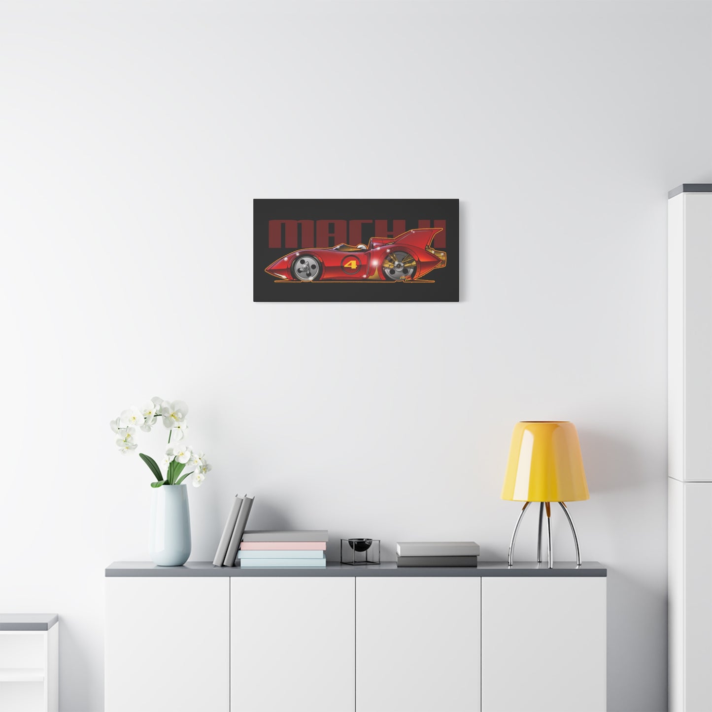 SPEED RACER MACH 4 Fireball Art Canvas Wall Print