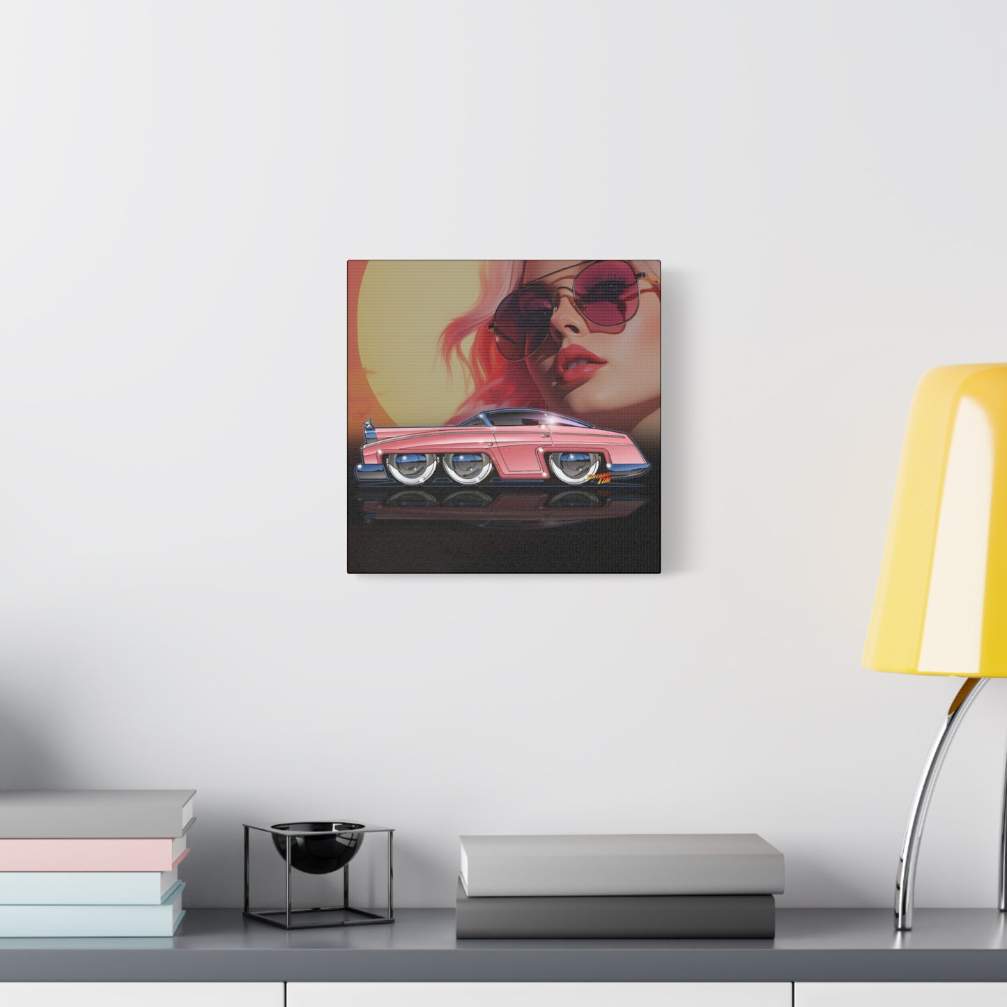 LADY PENELOPE Fab 1 Thunderbirds TV Car Fireball Art Canvas Print