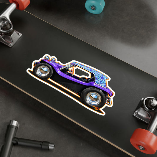 DUNE BUGGY BOYSENBERRY Collectible Fireball Art Stickers in 4 Sizes