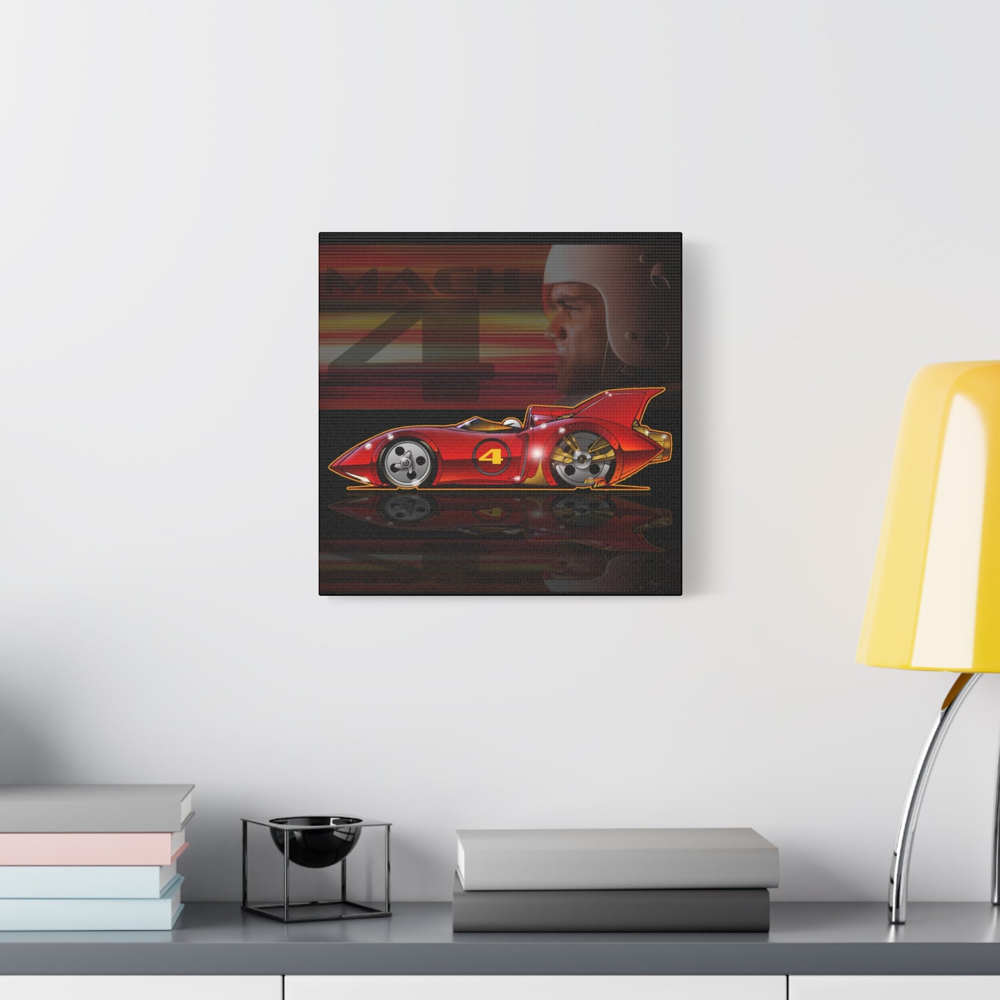 SPEED RACER MACH 4 Fireball Art Canvas Wall Print