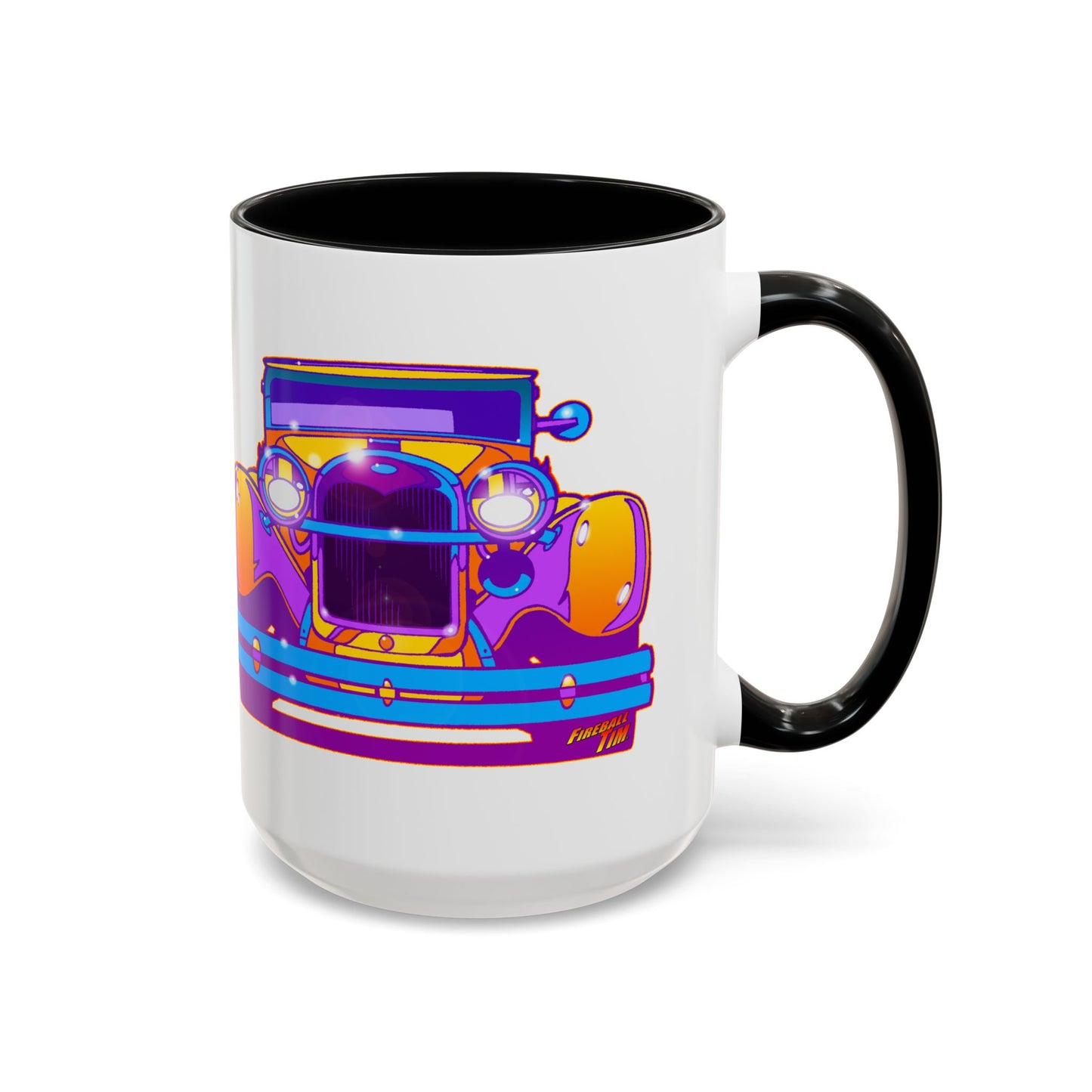 FORD 1930 Hot Rod Classic Car Fireball Art Coffee Mug - 2 Sizes