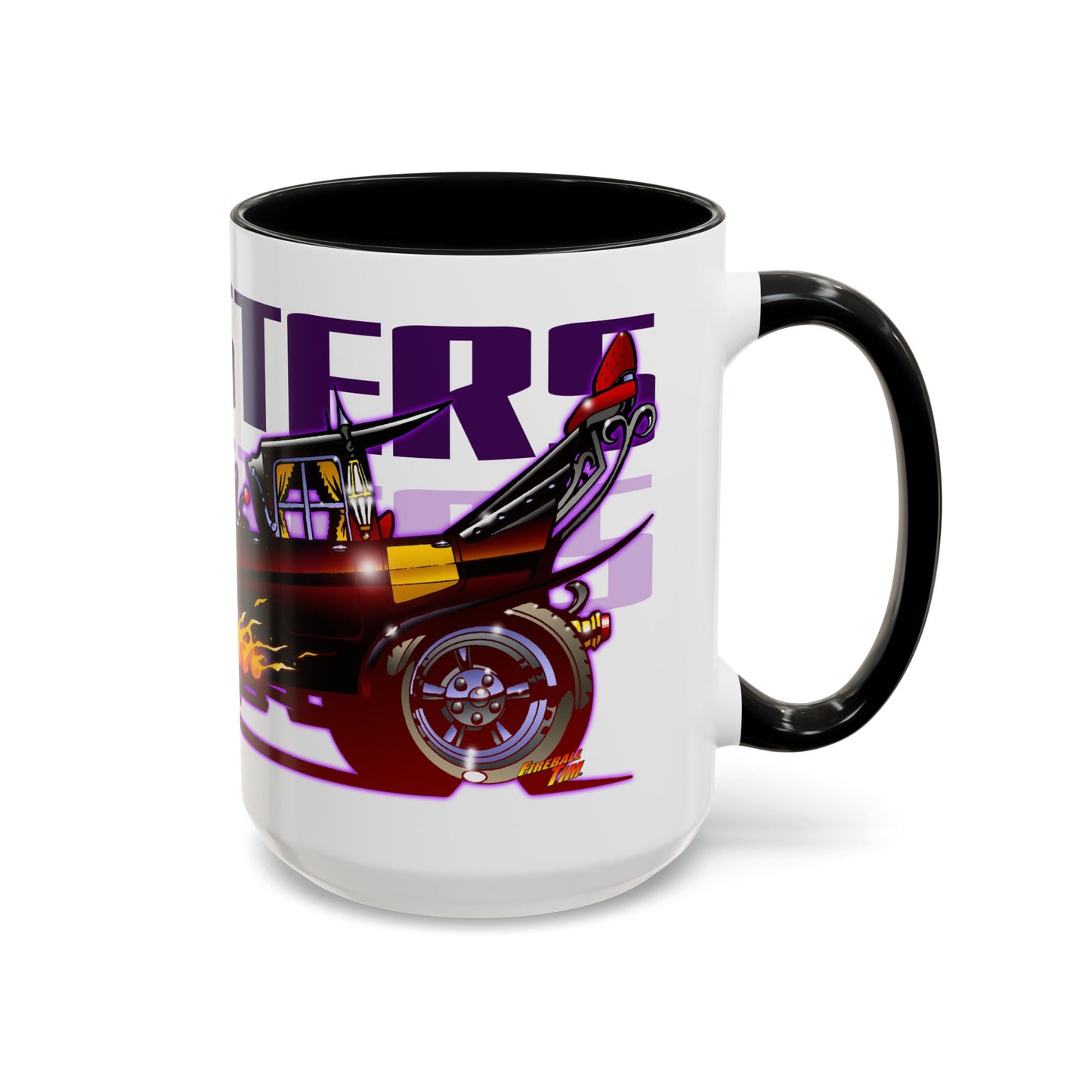 THE MUNSTERS TV Show Munster Koach Fireball Art Coffee Mug - 2 Sizes