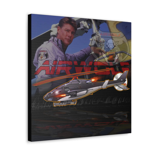 AIRWOLF Helicopter Concept Art Canvas MASTERPRINT 2 Sizes