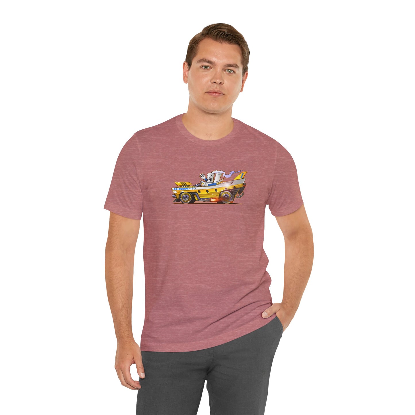 BUDDY CRUISE BUDDYMOBILE Custom Car Art Short Sleeve Tee in 17 Colors