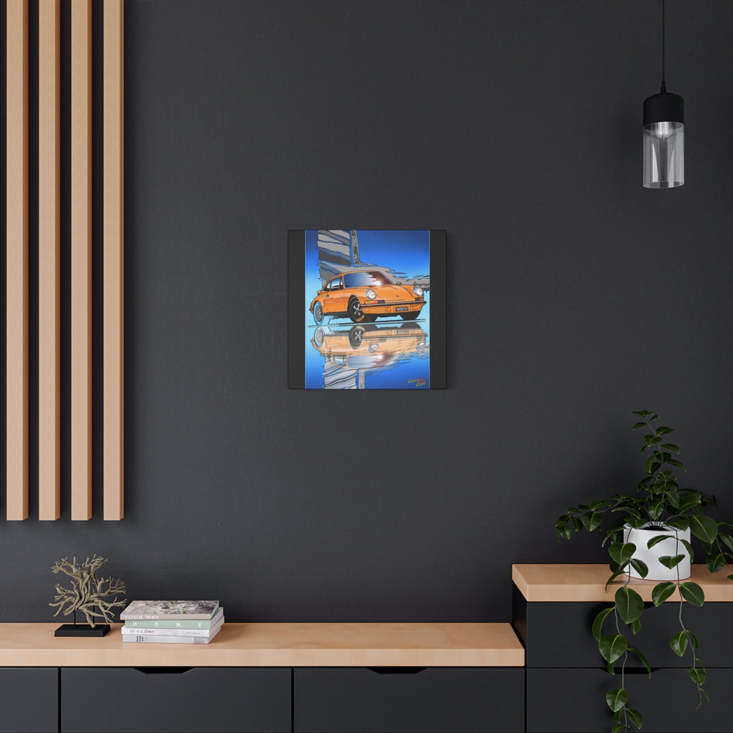 PORSCHE 911 CARRERA RSR IROC Fireball Art Canvas Print