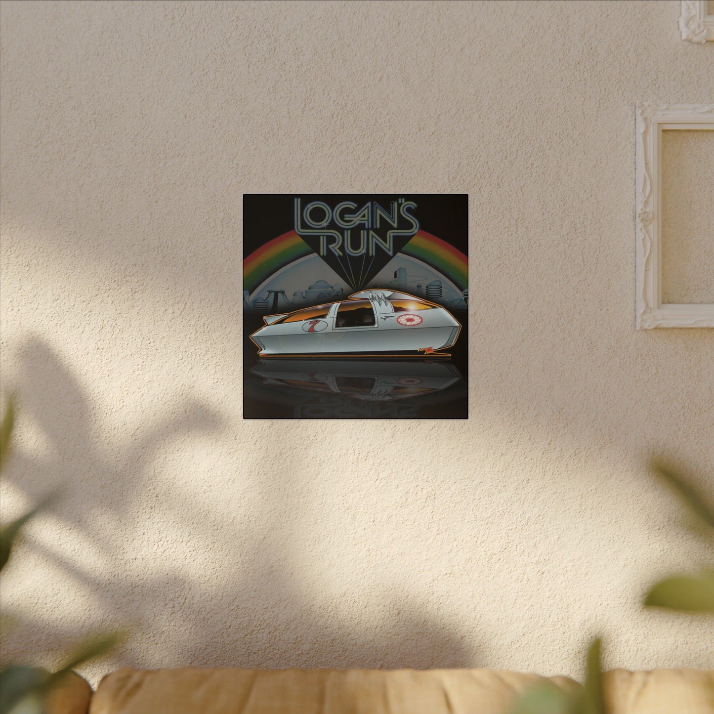 LOGAN'S RUN Sandman Sci Fi TV Car Collectible Fireball Art Canvas Print