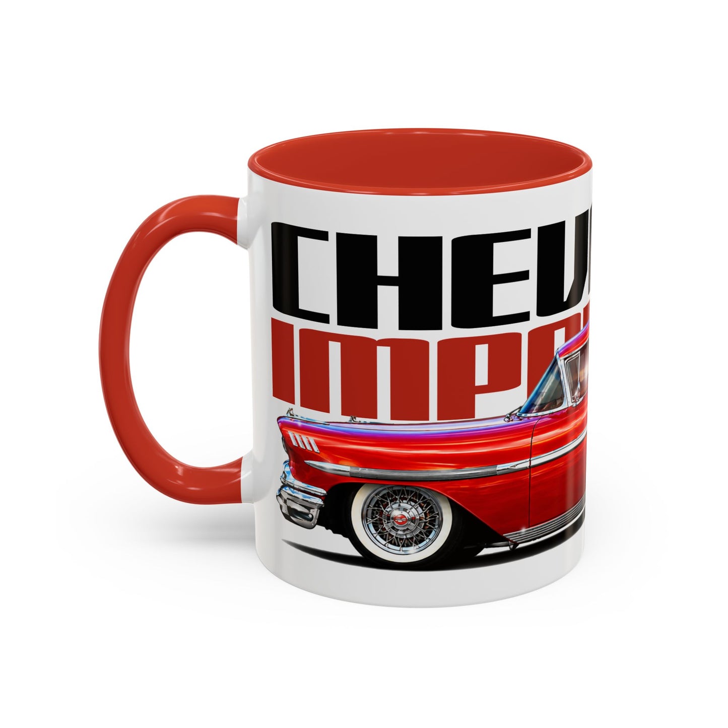 CHEVROLET CUSTOM IMPALA 1958 Collectible Fireball Art Coffee Mug - 2 Sizes