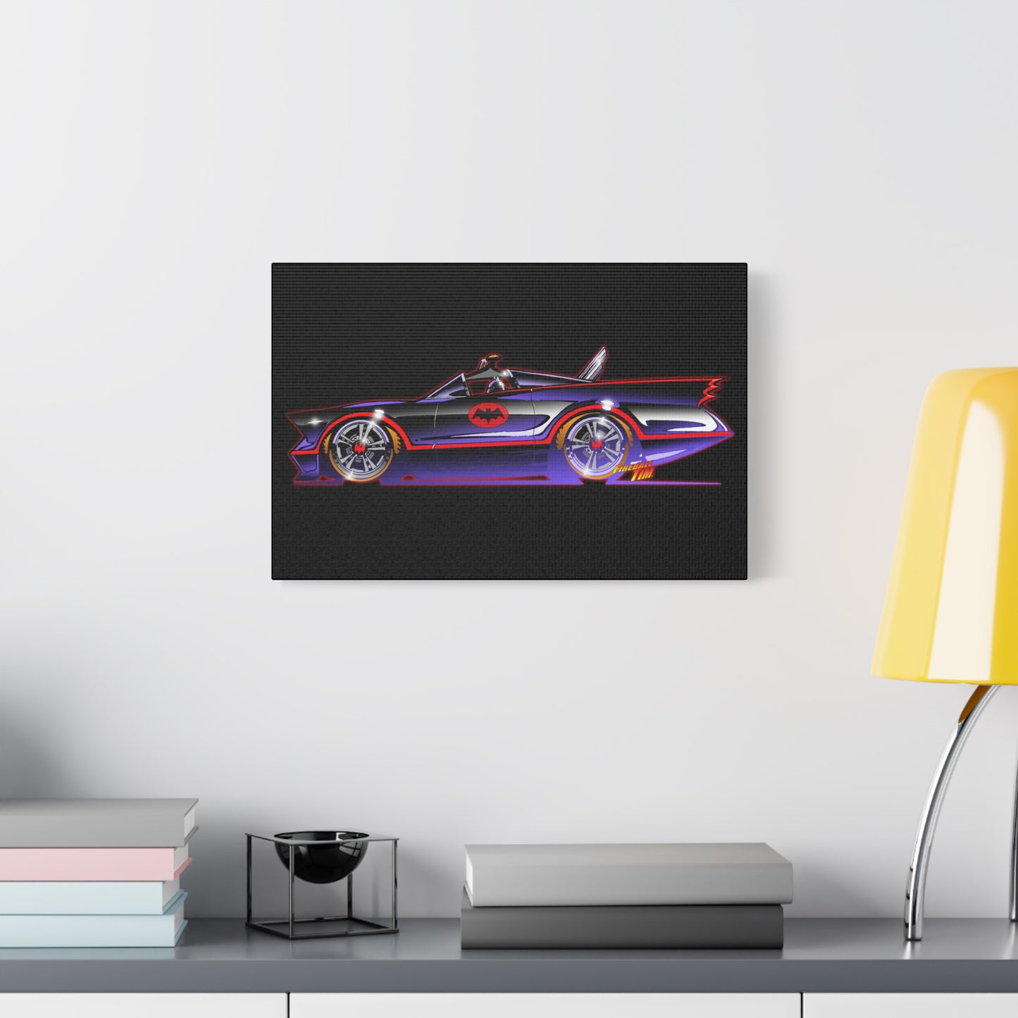 BATMOBILE 1966 BATMAN TV Car Canvas Art Print 11x14