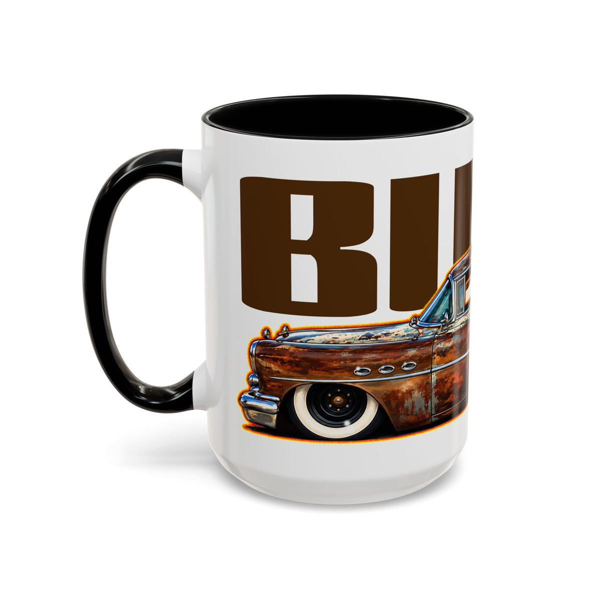 BUICK 1954 KUSTOM SPECIAL Collectible Fireball Art Coffee Mug - 2 Sizes