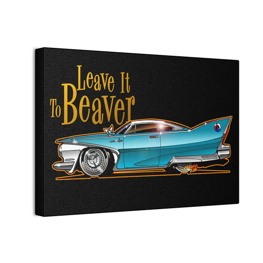 LEAVE IT TO BEAVER Plymouth Fury Canvas Art Wall Print - 12x8