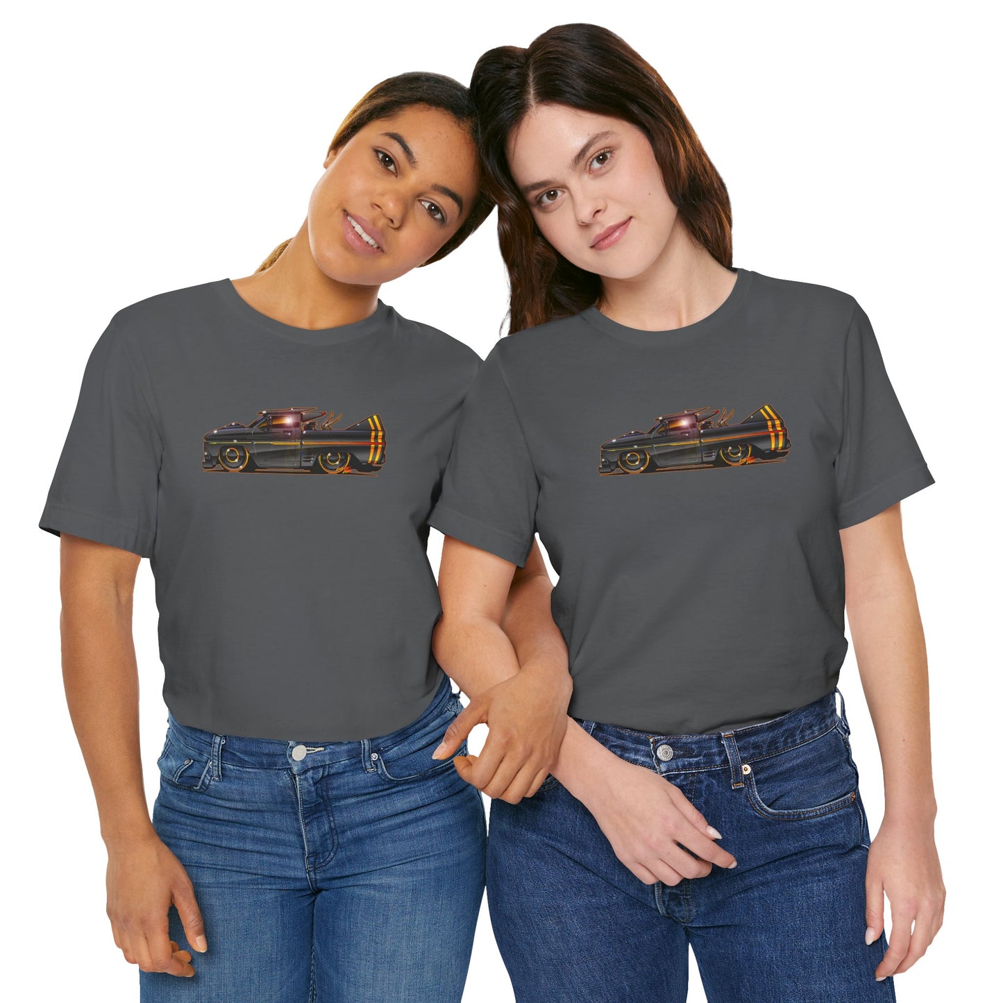 CHEVROLET C10 1960 Stinger Pickup Truck Concept Art Custom Short Sleeve Tee 8 Colors