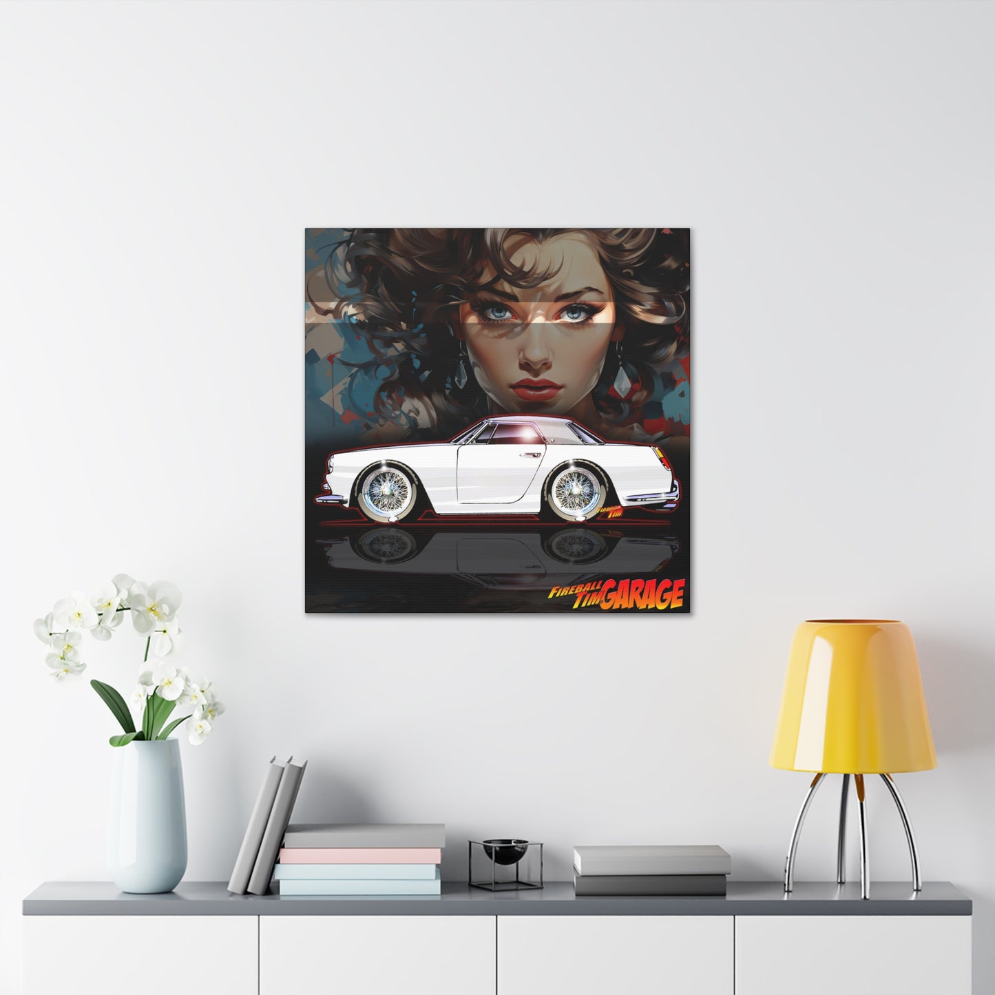 FERRARI 250GT 1959 Classic Car Concept Art Canvas MASTERPRINT 3 Sizes