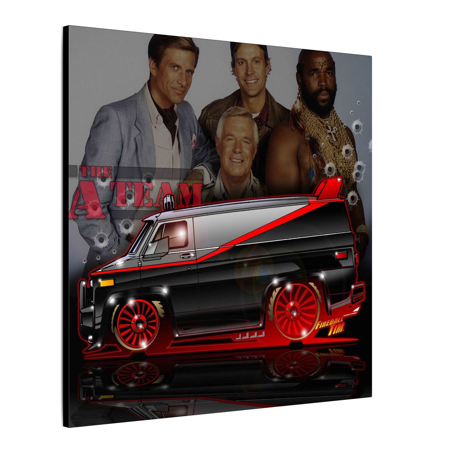 ATEAM VAN TV Show Car Canvas Art Print - 2 Sizes