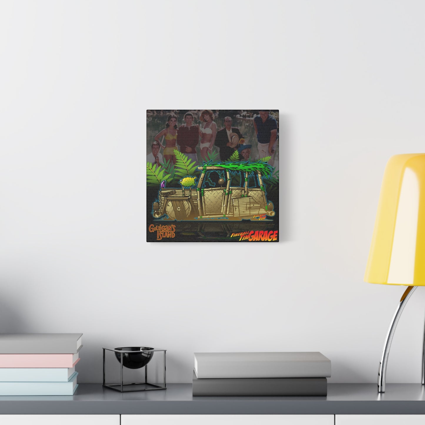 GILLIGAN'S ISLAND TV Show Tiki Car Canvas Art Wall Print - 12x12