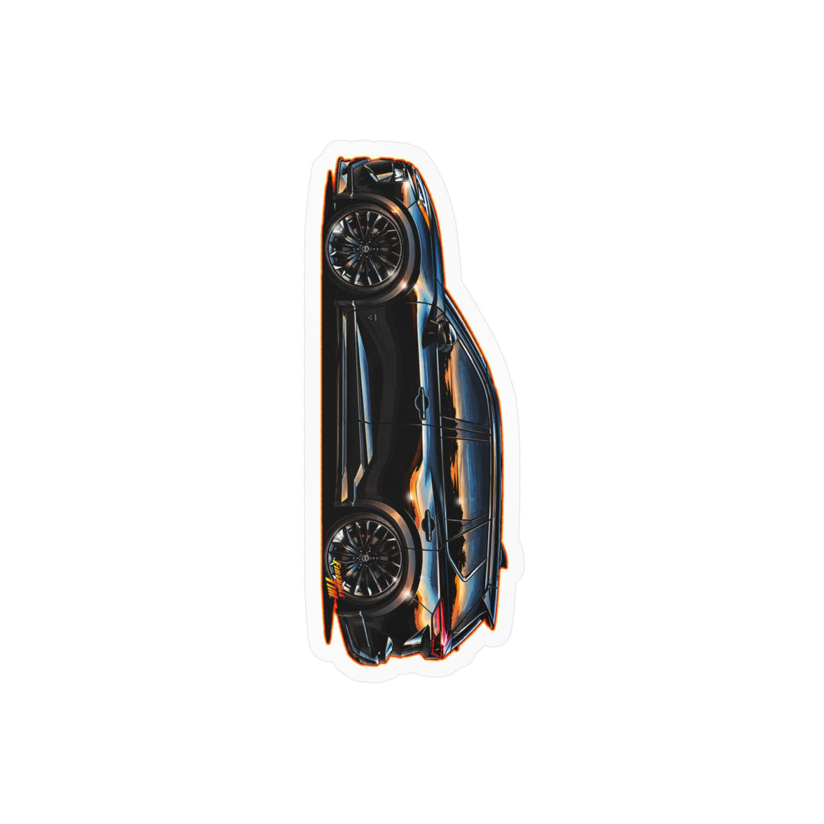 NISSAN ROGUE 2026 Black Armor Edition Collectible Fireball Art Stickers in 4 Sizes