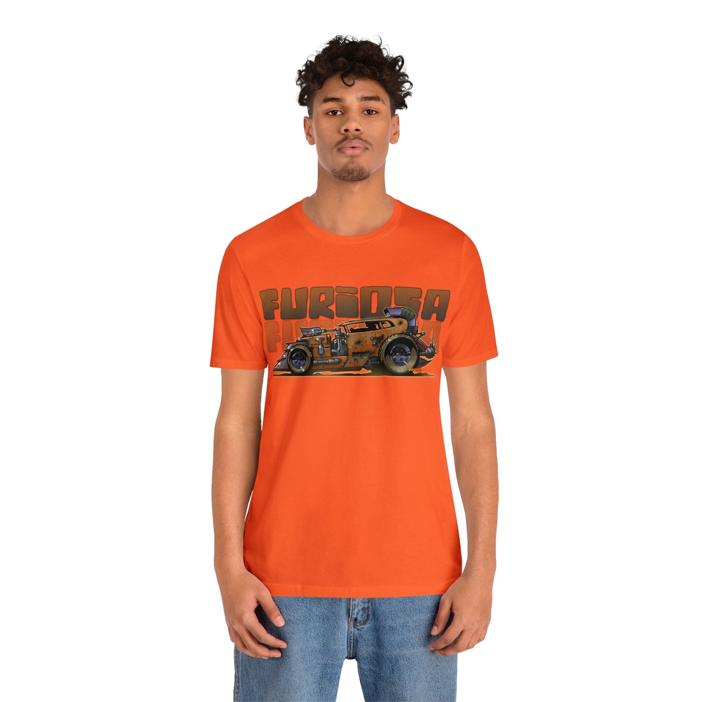 FURIOSA Mad Max Movie Car Hot Rod Jersey Short Sleeve Tee